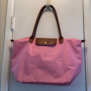 Longchamp Le Pliage pink purse